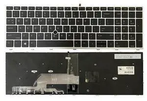 US Replacment keyboard for HP ProBook 650 G4 G5 Laptop Keyboard US Backlit Silver US Replacment keyboard for HP ProBook 650 G4 G5 Laptop Keyboard US Backlit Silver