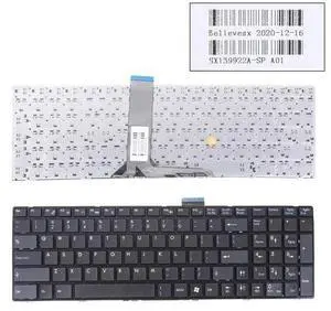 US Keyboard for MSI GX60 GE60 GE70 Black Frame Black Small Enter V123322CK1 US Keyboard for MSI GX60 GE60 GE70 Black Frame Black Small Enter V123322CK1