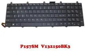 Backlit Keyboard For CLEVO P157SM P177SM 6-80-P17S0-010-3 V132150Black color3 English Backlit Keyboard For CLEVO P157SM P177SM 6-80-P17S0-010-3 V132150Black color3 English