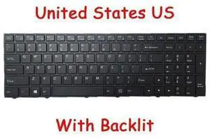 Backlit Keyboard For CLEVO N750 N770 NB50TJ CVM15F23USJ430R 6-80-N7500-012-1R US Backlit Keyboard For CLEVO N750 N770 NB50TJ CVM15F23USJ430R 6-80-N7500-012-1R US