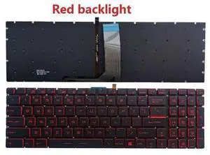US Keyboard for MSI GV62 7RC 7RE 7RD 8RC 8RD 8RE GV72 7RD GV62VR 7RF Red Backlit US Keyboard for MSI GV62 7RC 7RE 7RD 8RC 8RD 8RE GV72 7RD GV62VR 7RF Red Backlit