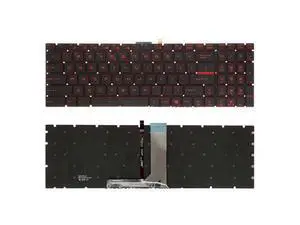 Keyboard for MSI Bravo 17 A4DDR MS-17FK Red Printing US Backlit Laptop Keyboard for MSI Bravo 17 A4DDR MS-17FK Red Printing US Backlit Laptop