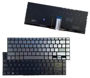 US Keyboard for ASUS E410 E410MA E410KA S433 S433EQ S433FA S433EA Backlit silver US Keyboard for ASUS E410 E410MA E410KA S433 S433EQ S433FA S433EA Backlit silver