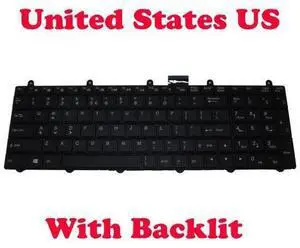 US Backlit Keyboard For CLEVO P157SM P177SM V132150Black color1 6-80-P2701-011-3 English US Backlit Keyboard For CLEVO P157SM P177SM V132150Black color1 6-80-P2701-011-3 English