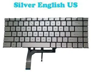 Silver Backlit Keyboard For MSI GS65 GF63 PS42 WS65 WP65 MS-14B1 MS-16Q4 English Silver Backlit Keyboard For MSI GS65 GF63 PS42 WS65 WP65 MS-14B1 MS-16Q4 English
