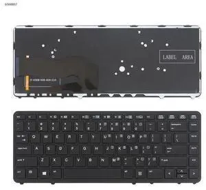 US keyboard for HP EliteBook 840 G1 850 G1 BLACK FRAME BLACK backlit US keyboard for HP EliteBook 840 G1 850 G1 BLACK FRAME BLACK backlit