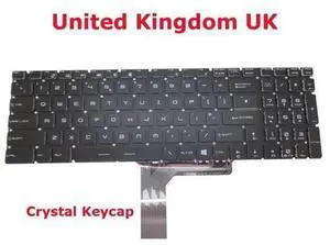 Crystal Keyboard For MSI WS72 GE62MVR GT72S GL72 GL62M PE60 V143422AK UK Crystal Keyboard For MSI WS72 GE62MVR GT72S GL72 GL62M PE60 V143422AK UK