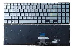 Laptop Keyboard For ASUS F521 F521FL Silver United States US With Backlit Laptop Keyboard For ASUS F521 F521FL Silver United States US With Backlit