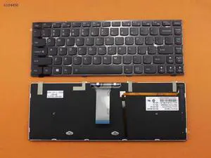 US Keyboard for LENOVO Y400 BLACK FRAME BLACK Backlit ReDE For US Keyboard for LENOVO Y400 BLACK FRAME BLACK Backlit ReDE For