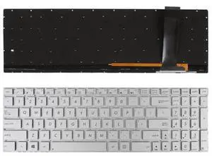 Keyboard for ASUS N56 N550 N56V U500VZ N76 N76VM N76VJ SILVER( Backlit Win8) US Keyboard for ASUS N56 N550 N56V U500VZ N76 N76VM N76VJ SILVER( Backlit Win8) US