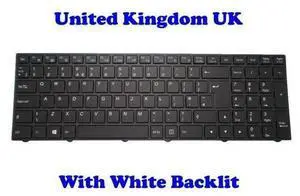 Backlit UK Keyboard For CLEVO N350DV N350DW N550RC N550RN N551RC N650DU N750WU Backlit UK Keyboard For CLEVO N350DV N350DW N550RC N550RN N551RC N650DU N750WU
