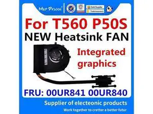 New Original Heatsink CPU Cooler Cooling Fan UMA Integrated graphics For Lenovo ThinkPad T560 P50S 00UR841 00UR840 SH40K82627 New Original Heatsink CPU Cooler Cooling Fan UMA Integrated graphics For Lenovo ThinkPad T560 P50S 00UR841 00UR840 SH40K82627