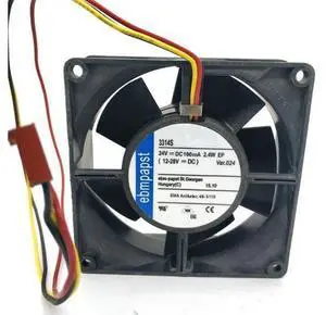 PAPST 9cm 3314S 24V 2.4w, 9232 dc24v 140ma 3.4w MULTIFAN 3314/12 3Wire Cooling fan PAPST 9cm 3314S 24V 2.4w, 9232 dc24v 140ma 3.4w MULTIFAN 3314/12 3Wire Cooling fan