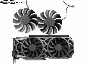 2PCS/Lot PLA09215B12H 12V 0.55A 86mm 4Pin For EVGA GTX1080TI SC GTX 1080 Ti SC Black Edition SC2 Fan Graphics Card Cooling Fan 2PCS/Lot PLA09215B12H 12V 0.55A 86mm 4Pin For EVGA GTX1080TI SC GTX 1080 Ti SC Black Edition SC2 Fan Graphics Card Cooling Fan