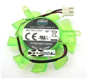 For cooler master A4510-55SB-2UN-C1 FY04510H12SAB graphics card cooling fan 12V 0.25A For cooler master A4510-55SB-2UN-C1 FY04510H12SAB graphics card cooling fan 12V 0.25A