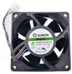 original PF70251VX-Q000-S99 7cm 7025 70x70x25mm 12V 3.7W 4 lines pwm computer chassis CPU cooling fan original PF70251VX-Q000-S99 7cm 7025 70x70x25mm 12V 3.7W 4 lines pwm computer chassis CPU cooling fan