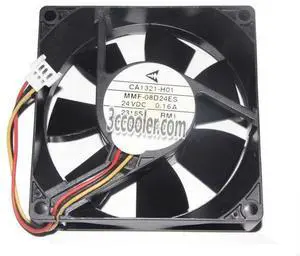 Original Melco 8CM 80*25mm MMF-08D24ES RM1 CA1321-H01 24V 0.16A 3 Wires 3 Pins Inverter Fan for YASKAWA PLC ABB Original Melco 8CM 80*25mm MMF-08D24ES RM1 CA1321-H01 24V 0.16A 3 Wires 3 Pins Inverter Fan for YASKAWA PLC ABB