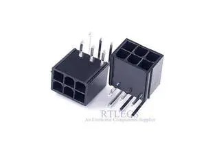 5 pcs 4.2 mm 6 Pin Header Male Pin Graphics card GPU PCI-E PCIe Power connector Right Angle Through Hole 2 Square 4 Tapered 5 pcs 4.2 mm 6 Pin Header Male Pin Graphics card GPU PCI-E PCIe Power connector Right Angle Through Hole 2 Square 4 Tapered