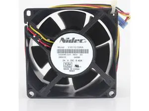 Original NIDEC V35132-55RA DC24V 0.45A 80*80*38 8038 large air fan inverter cooling fan 3-pin Original NIDEC V35132-55RA DC24V 0.45A 80*80*38 8038 large air fan inverter cooling fan 3-pin
