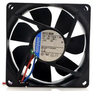 8412 NGM 8CM DC12V 0.11A 8025 815V 1.3W high end quiet cooling fan 80*25MM 2WIRE 8412 NGM 8CM DC12V 0.11A 8025 815V 1.3W high end quiet cooling fan 80*25MM 2WIRE