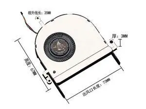Delta DELTA NC55C01-17E01 5V 0.50S ASUS Linglong B9440 Heat Dissipating Fan Delta DELTA NC55C01-17E01 5V 0.50S ASUS Linglong B9440 Heat Dissipating Fan