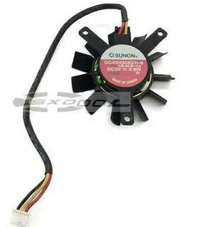 SUNON GC054008VH-8 5V, 27mm x 35mm x 35mm pitch, 37mm diameter graphics card small fan SUNON GC054008VH-8 5V, 27mm x 35mm x 35mm pitch, 37mm diameter graphics card small fan