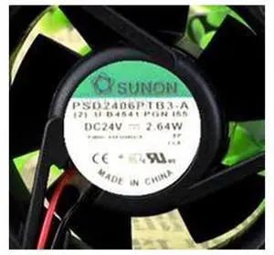 PSD2406PTB3-A DC 24V 2.64W 60x60x25mm 2-wire Server Cooler Fan PSD2406PTB3-A DC 24V 2.64W 60x60x25mm 2-wire Server Cooler Fan