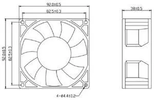 (3-wire -FOO)Original new delta FFB0924SHE 24V 0.60A 9238 9CM inverter dual ball cooling fan (3-wire -FOO)Original new delta FFB0924SHE 24V 0.60A 9238 9CM inverter dual ball cooling fan