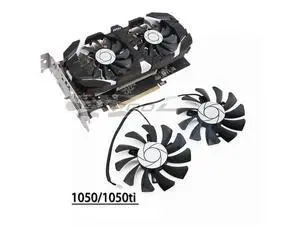 For MSI GTX 1050ti 1050 soaring wind GTX 1650 graphics card cooling fan HA8010H12F-Z 75MM 2Pin For MSI GTX 1050ti 1050 soaring wind GTX 1650 graphics card cooling fan HA8010H12F-Z 75MM 2Pin