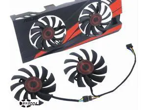 75mm For ASUS GTX1060-03G GTX960 Ice Knight GTX960 Battle Knight graphics card cooling fan dual ball bearing cooler 75mm For ASUS GTX1060-03G GTX960 Ice Knight GTX960 Battle Knight graphics card cooling fan dual ball bearing cooler