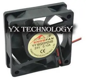 New YY6020H24B 24V 0.10A 6020 pairs of ball bearing cooling fan 6cm fan 60*60*20mm New YY6020H24B 24V 0.10A 6020 pairs of ball bearing cooling fan 6cm fan 60*60*20mm