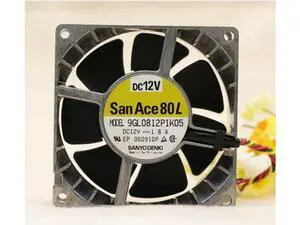 1pcs 9GL0812P1K05 8038 8CM 80 * 80 * 38MM high temperature fan metal fan 12V 1.8A 1pcs 9GL0812P1K05 8038 8CM 80 * 80 * 38MM high temperature fan metal fan 12V 1.8A