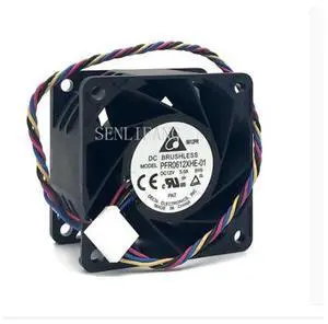 PFR0612XHE-01 6038 12V 5.00A 60*60*38mm server inverter pwm 4-pin axial cooling fan PFR0612XHE-01 6038 12V 5.00A 60*60*38mm server inverter pwm 4-pin axial cooling fan