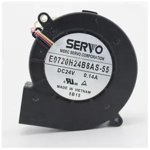 E0720H24B8AS-55 DC 24V 0.14A 7020 7CM 70*70*20mm 3 Wires Double Ball Bearing Cooling Fan E0720H24B8AS-55 DC 24V 0.14A 7020 7CM 70*70*20mm 3 Wires Double Ball Bearing Cooling Fan