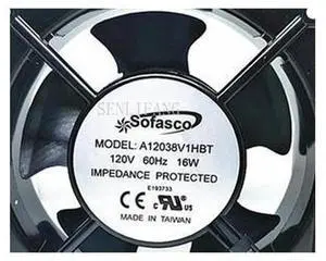 For Sofasco A12038V1HBT AC 120V 16W 120x120x38mm Server Square Fan For Sofasco A12038V1HBT AC 120V 16W 120x120x38mm Server Square Fan