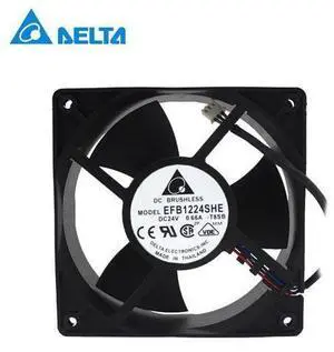 New EFB1224SHE 24V 0.66A 12cm12038 inverter cooling fan Delta New EFB1224SHE 24V 0.66A 12cm12038 inverter cooling fan Delta