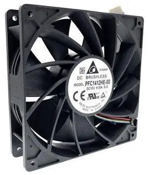 14cm 7500rpm Mining High Speed CFM Airflow Cooling Fan PFC1412HE-00 for M30 M31S 140x140x38 mm DC 12V 9A 6-P 6-Pin Dual Ball 14cm 7500rpm Mining High Speed CFM Airflow Cooling Fan PFC1412HE-00 for M30 M31S 140x140x38 mm DC 12V 9A 6-P 6-Pin Dual Ball