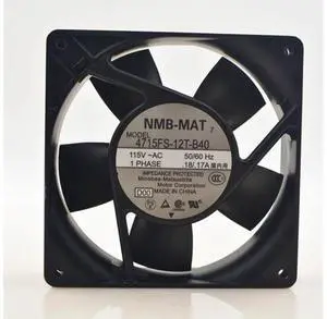 NMB 4715FS-12T-B40 12CM 12038 115V 18/17W metal heat dissipation fan NMB 4715FS-12T-B40 12CM 12038 115V 18/17W metal heat dissipation fan