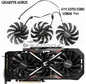 95mm For Gigabyte AORUS GTX 1070/1080/1080Ti original graphics fan T129215BU (3 piece per set) 95mm For Gigabyte AORUS GTX 1070/1080/1080Ti original graphics fan T129215BU (3 piece per set)
