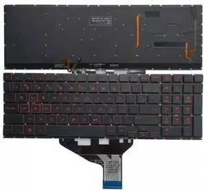 for Omen 15-dc US Layout Keyboard Red Backlit Laptop Replacement for Omen 15-dc US Layout Keyboard Red Backlit Laptop Replacement