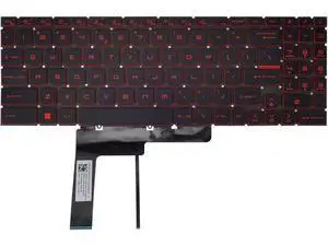 US Keyboard for Katana GF66 GF76 & Pulse GL66 GL76 Red Backlit MS-1582 US Keyboard for Katana GF66 GF76 & Pulse GL66 GL76 Red Backlit MS-1582