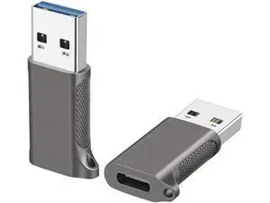 1 Pack USB 3.2 Gen2 USB-C Female to USB-A Male Adapter, Double-Sided Plug 10Gbps Converter for Fast Charging, Data Sync & USB-C Headset Audio 1 Pack USB 3.2 Gen2 USB-C Female to USB-A Male Adapter, Double-Sided Plug 10Gbps Converter for Fast Charging, Data Sync & USB-C Headset Audio