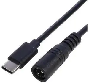 USB-C Male to DC 5.5×2.1mm Female Power Conversion Cable, Type-C to 5521 Barrel Jack Adapter Cord for DC Power Supply Conversion USB-C Male to DC 5.5×2.1mm Female Power Conversion Cable, Type-C to 5521 Barrel Jack Adapter Cord for DC Power Supply Conversion