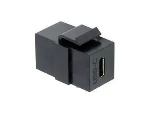USB 2.0 Type-C Female to Female Keystone Jack Coupler Adapter, Snap-in USB-C Extension Connector for Standard Wall Plate Panel USB Cable Wiring USB 2.0 Type-C Female to Female Keystone Jack Coupler Adapter, Snap-in USB-C Extension Connector for Standard Wall Plate Panel USB Cable Wiring