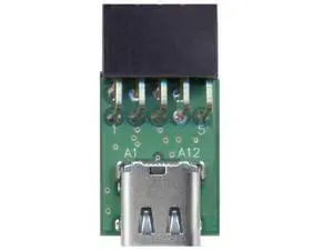 Single Port USB-C Female to Motherboard 9Pin 10Pin USB Header PCBA Adapter, 480Mbps USB 2.0 Internal Front Panel Connector for DIY Desktop PC Single Port USB-C Female to Motherboard 9Pin 10Pin USB Header PCBA Adapter, 480Mbps USB 2.0 Internal Front Panel Connector for DIY Desktop PC