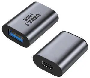 USB 3.1 Type-C Female to USB 3.0 A Female Adapter, 10Gbps High Speed Data & Power Transfer Converter for Laptops, Tablets, Smartphones USB 3.1 Type-C Female to USB 3.0 A Female Adapter, 10Gbps High Speed Data & Power Transfer Converter for Laptops, Tablets, Smartphones