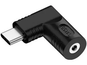 90 Degree Right Angle DC 4.0x1.3mm 20V Input to USB-C Output Power Converter, 65W PD Fast Charging Adapter Plug for Laptops, Phones & USB-C Devices 90 Degree Right Angle DC 4.0x1.3mm 20V Input to USB-C Output Power Converter, 65W PD Fast Charging Adapter Plug for Laptops, Phones & USB-C Devices