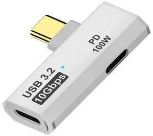 White 2-in-1 Dual USB C Splitter Dongle, Type C Headphone Adapter with Max 100W PD Fast Charging Port for ROG Ally, Steam Deck, Meta Quest 2, iPhone 15 Series, iPad, MacBook & All USB-C Devices White 2-in-1 Dual USB C Splitter Dongle, Type C Headphone Adapter with Max 100W PD Fast Charging Port for ROG Ally, Steam Deck, Meta Quest 2, iPhone 15 Series, iPad, MacBook & All USB-C Devices