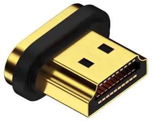 Magnetic HDMI 2.1 Adapter with 19Pin Full Contacts, Support 8K Video Signal Magnetic HDMI Connector for Laptops, HDTV, Monitors Magnetic HDMI 2.1 Adapter with 19Pin Full Contacts, Support 8K Video Signal Magnetic HDMI Connector for Laptops, HDTV, Monitors