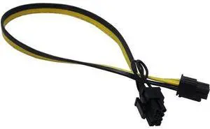 1.64ft 18AWG PCIe 6pin to 8pin (6+2) Male to Male Power Cable, GPU Mining Adapter Cord Compatible with DPS-800GB, DPS-1200 1.64ft 18AWG PCIe 6pin to 8pin (6+2) Male to Male Power Cable, GPU Mining Adapter Cord Compatible with DPS-800GB, DPS-1200